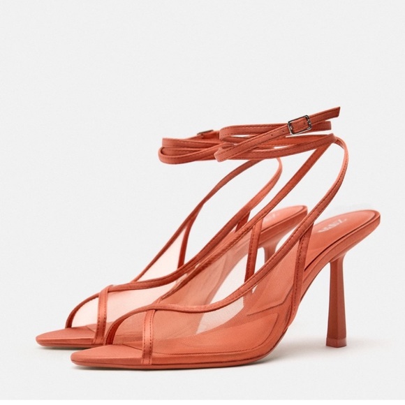 Zara Shoes - ✨SALE✨ ZARA MESH HEELED SANDALS✨SALE✨